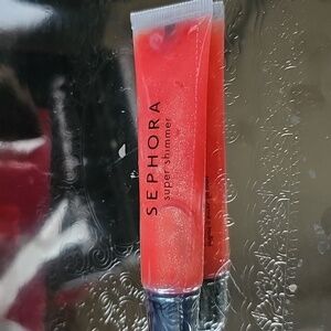 New Vintage Sephora Super Shimmer Lip Gloss - Fresh Melon - Bright Watermelon